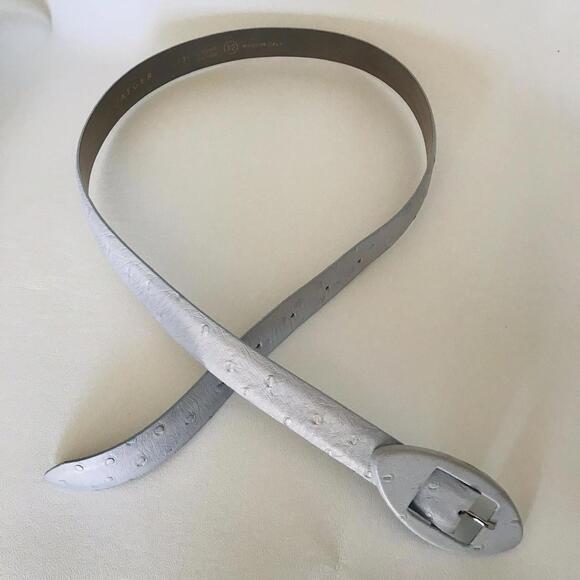 Vintage Jaeger Italian Textured Leather Belt. - Picture 1 of 4